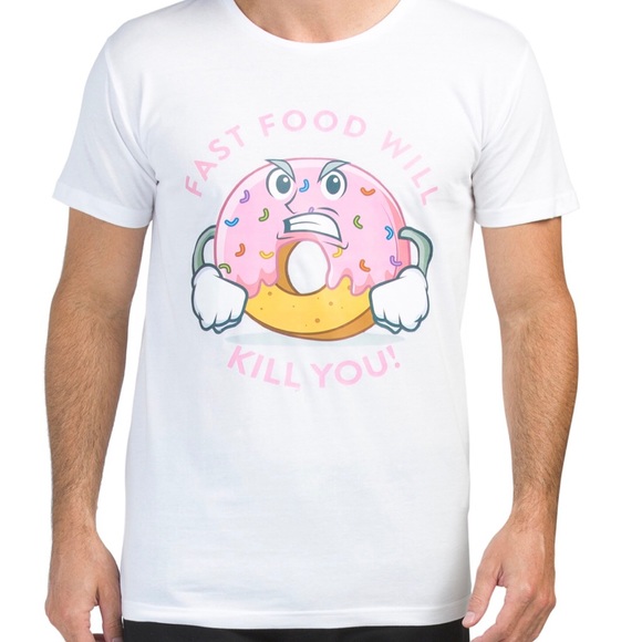 Custom Print Cafe Other - ⭐️Fast Food Will Kill You! Tee